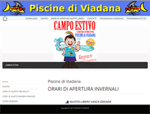 Tablet Screenshot of piscinediviadana.it